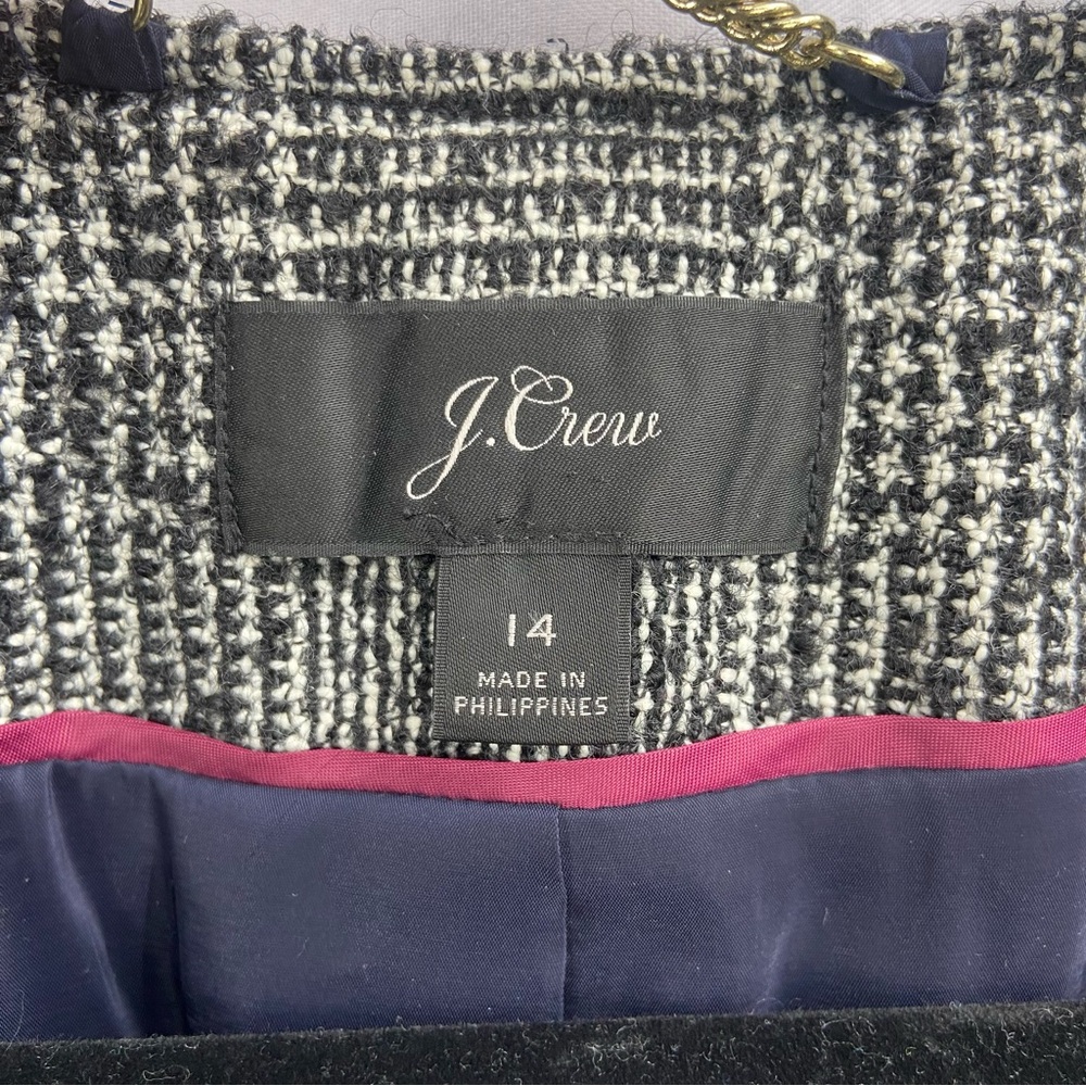 J.Crew Women’s Glen Plaid Lady Blazer Jacket Size 14 Office Professional - Picture 3 of 10